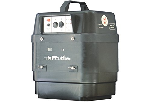 Pastor eléctrico Llampec Mod.18 con batería 12V – 5,3 J, 10.000 V y 65 km de alcance – Ideal para ganado equino, vacuno, porcino, ovino y animales salvajes – Batería y panel solar no incluidos