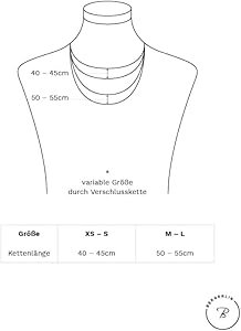 BERGERLIN Collar de piedra natural auténtica con perlas de plata de ley