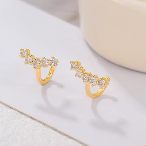 Image of Ear Cuffs Non Piercing Chunky Ear Cuff Earrings for Women Non Tarnish Clip on Cartilage Earrings Trendy Jewelry No Pierced Ears Fake Earring Set Fashion Accessories Jewelry Birthday Gifts