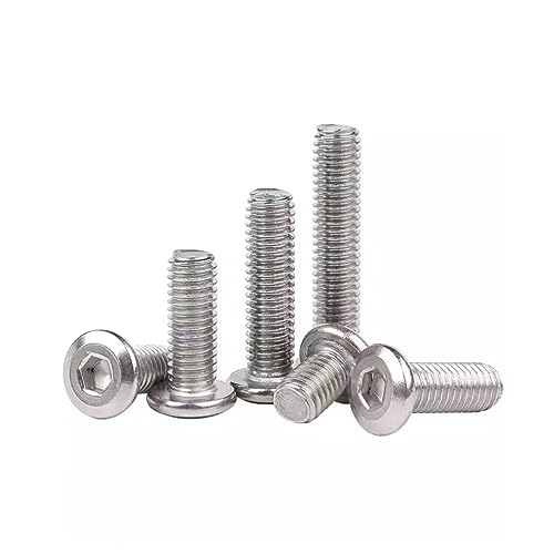 SYDARSYN Hex Socket Flanged Button Head Furniture Screws Stainless Steel Hexagonal Flat Head Machine Screws Allen Bolts M10x80mm (2 pcs) - Image 2