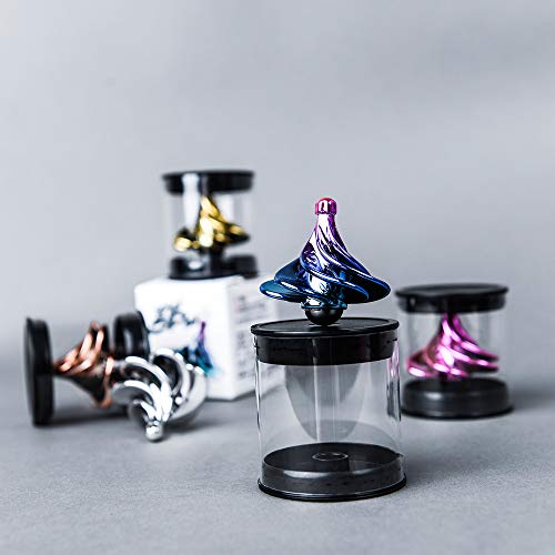 KKPOT Spinning Top, Wind Gyro, Portable Wind Blow Turn Gyro Desktop Decompression Toys
