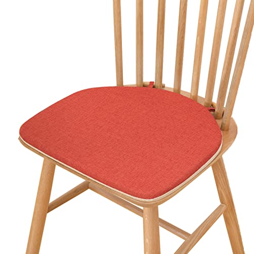 Fixation par boulon en bois lot de 2 coussins de siège antidérapants couleur unie