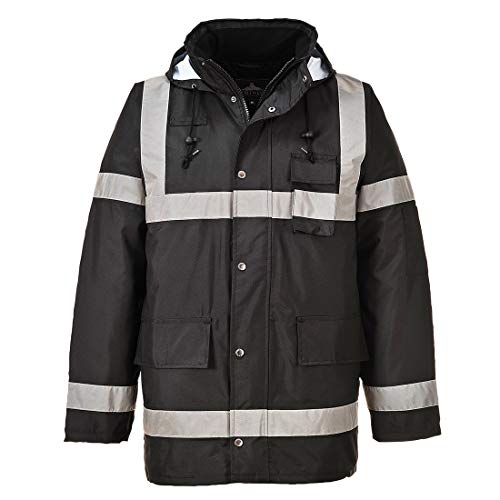 Image of Portwest US433BKRXXXL Regular Fit Iona Lite Jacket, 3X-Large, Black