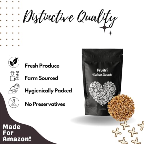 Image of Fruitri Walnut kernels, Without Shell, Akhrot Giri 16Pcs Broken akhrot (1kg)