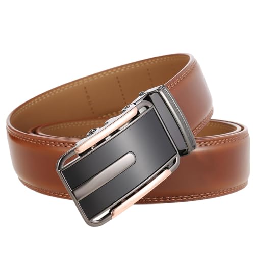 Belt for Men Metal Automatic Buckle Genuine Leather Luxury Fashion 3.5cm2