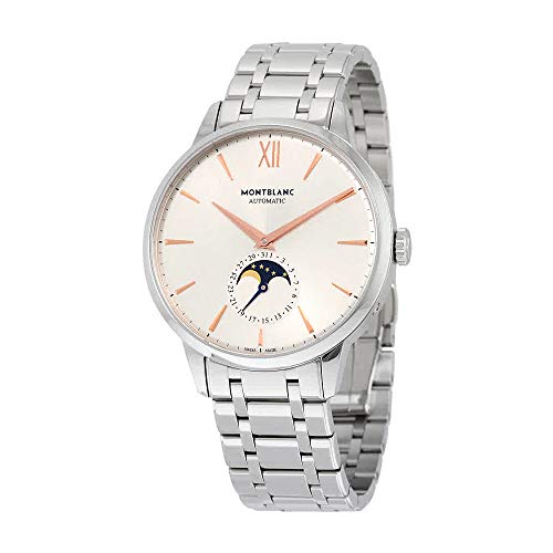 Montblanc Heritage Spirit Moonphase Automatic Silver Dial Stainless Steel Mens Watch 111621