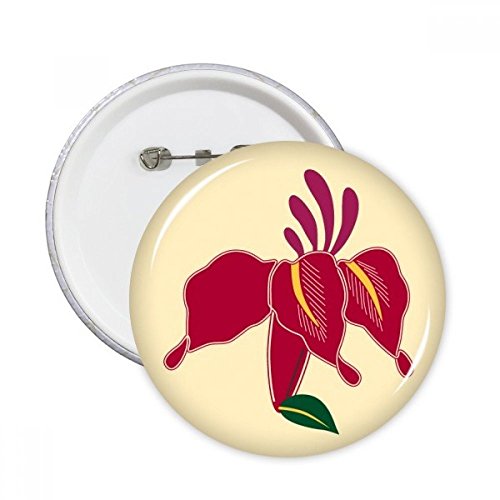 Badge bouton rond peinture japonaise décoratif de taille S