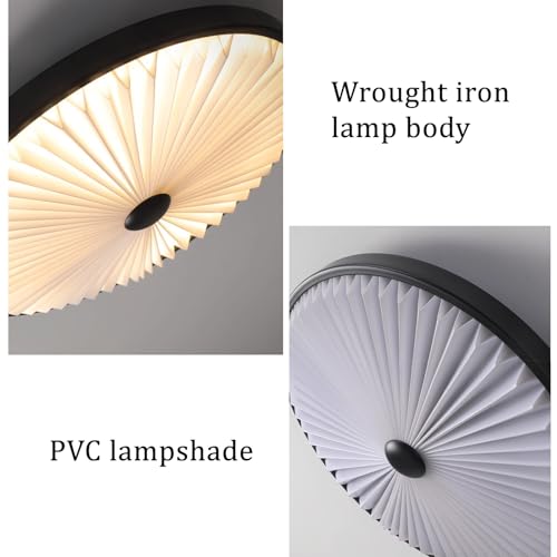 LED lampe plafond avec télécommande dimmable 3000K-6500K noyer - 4