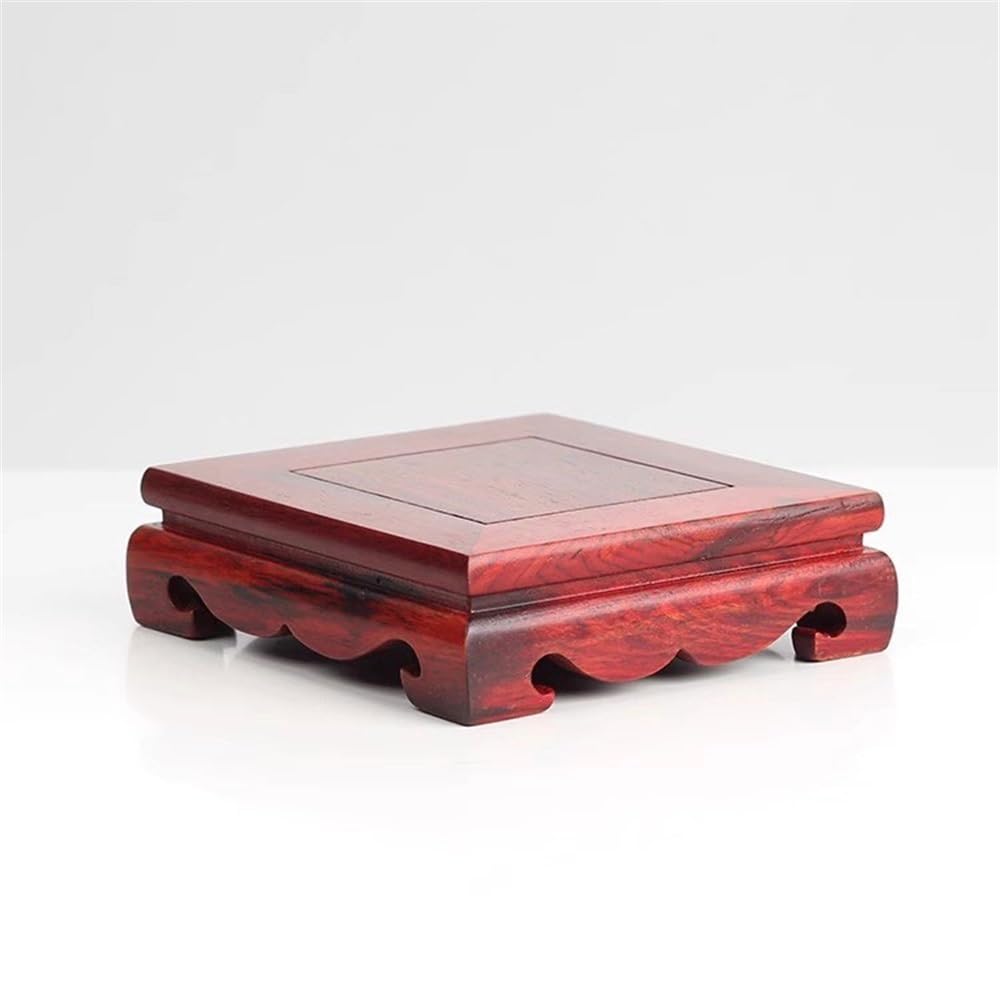 Bonsai-Basis Quadratischer Pflanzenständer aus Palisander mit Bonsai-Basis