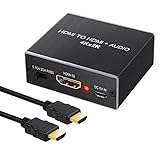 PAQUETE --- Incluye 1 x Extractor de Audio HDMI, 1 x 3.5 mm para Cable de Audio Estéreo RCA, 1 x Cable HDM (Versión HDMI 1.4, Soporte 4K), 1 x Cable Micro USB, 1 x Manual del Usuario