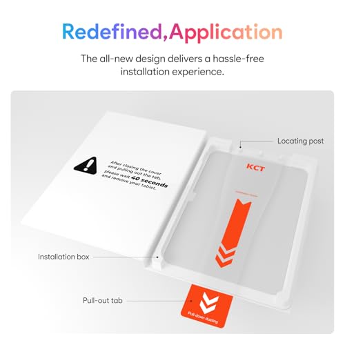 KCT 2 Pack Paperfeel Glass Screen Protector Compatible with iPad A16 11th Generation 11 inch/iPad 10th Generation 10.9 inch, Matte Surface, Tempered Glass with Bubble-Free Installation Tray by KCT - Image 3