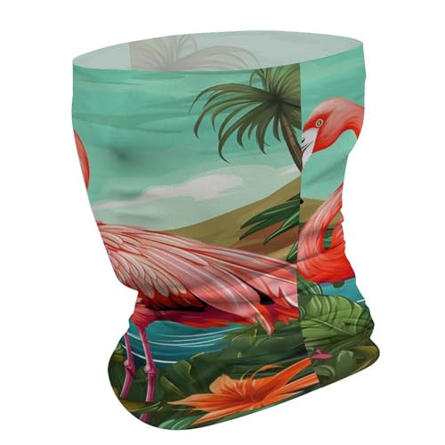 Cuello para Mujeres y Hombres VFMNT Bandana Tropical Flamenco Pasamontañas Mascarilla Elástica Pañuelo Facial Cortaviento Para Ciclismo Deportes Aire Libre miniatura 3