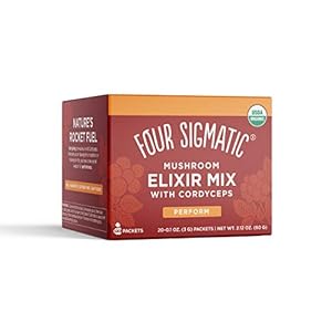 Cordyceps Mushroom Elixir by Four Sigmatic | Coffee Alternative with Organic Cordyceps Mushroom Powder, Rose Hips…