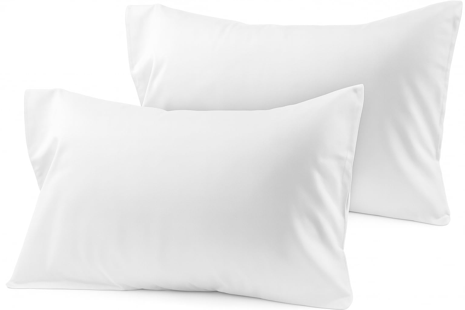 COTTON STICH™ Toddler Pillowcase 16x20 Set of 2, 100% Cotton 600 Thread Count Kids Pillow Covers, Soft Breathable Small Travel Pillowcase with Zipper