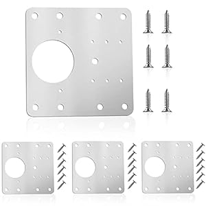 Piastra di Riparazione per Cerniere, 4 pezzi piastra di riparazione della cerniera armadio in acciaio inossidabile da con viti di montaggio per mobili in legno, cucina, armadio, ante(4 pezzi)