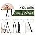 Koreyosh 3-Person Outdoor Swing Chair Adjustable Canopy Hammock Seats Patio Porch Garden Swing, Beige