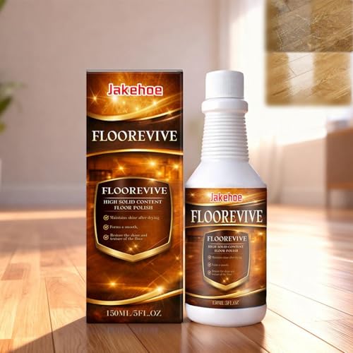 Floorvive Professional Floor Restorer Wood Cleaner And Floor Restore Agent High-Solids Floors Restore & Polish Cleans & Revives Wood-Floors Cabinets Furniture Restores Floors Shine & Luster