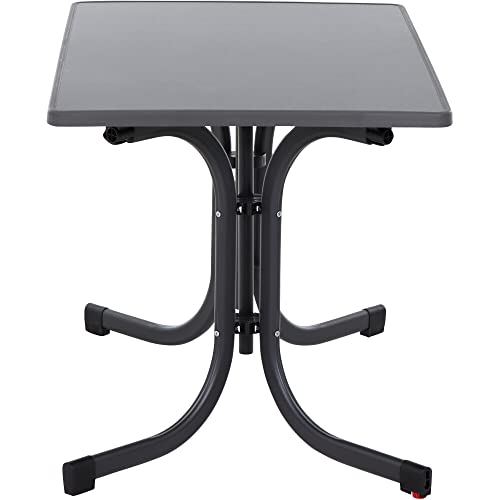 Table pliante acier et mélamine anthracite Siena Garden Paco - 6