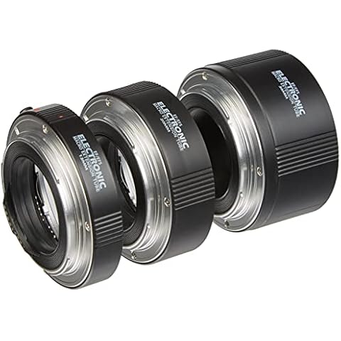 FOTGA FTAB095 Electronic Auto Focus Macro Extension Tube Set for Canon EOS EF & EF-S Mount 5D2 5D3 5DIV 5DS 5DSR 6D II 7D/7DII 77D 80D 650D 750D 800D 1300D 1500D DSLR Cameras, 13 mm+20 mm+36 mm Set Cover