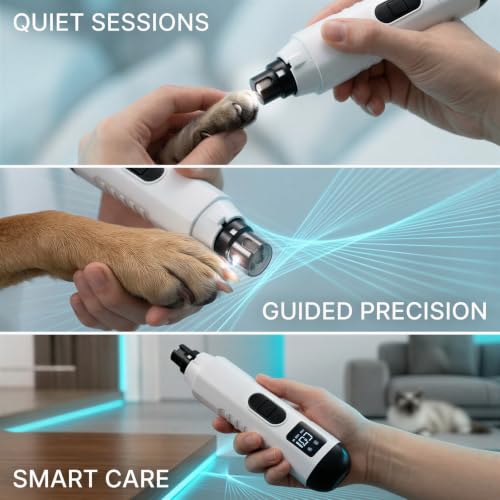 Molinillo de uñas para perros con luz LED que evita accidentes y cortes en garras oscuras 7