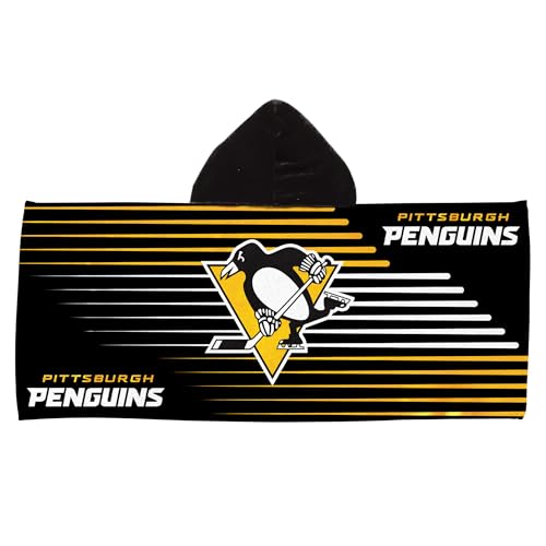 NHL Pittsburgh Penguins Goalie Youth Hooded Microfiber Towel, 22 x 51 in