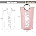 SweetMemo Large Laundry Basket Collapsible，Freestanding Clothes Hamper Bag with Handles – Tall Folding Dirty Laundry Bin，Sturdy Laundry Sorter for College Dorm，Laundry Room – 95L (Pink)