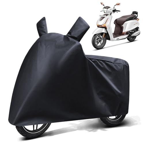 Image of FABTEC Waterproof Scooty Body Cover Compatible with Hero Destini 125, A1 (Black)