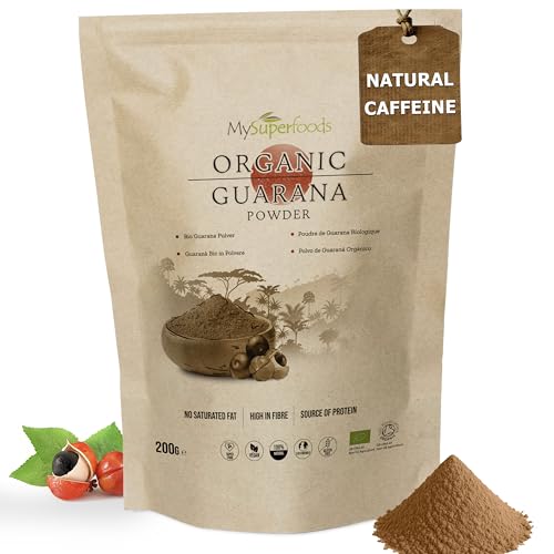 MySuperfoods Organic Guarana Powder 200g, Natural Wholefood Source of Caffeine