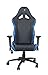 Ferrino Line Blue on Black Diamond Patterned Gaming and Lifestyle Chair by RapidX