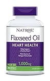 Natrol Omega-3 1,000mg Flax Seed Oil Softgels, 200 Count