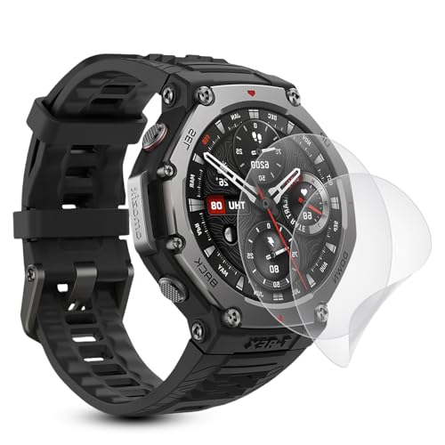 �y�A���`�O���A 2���Z�b�g�zFor Amazfit T-Rex 3�p �t�B���� amazfit t-rex3 ��p �A���`�O���A �t�B���� ��K���X TPU�S�ʕی�/�L�Y�����C��/�@�ׂȃ^�b�`/�C�A�[��/�����^0.15mm For amazfit t re