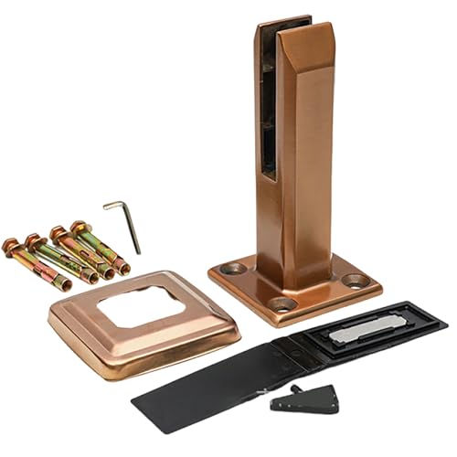 Pince de serrage carrée pour sublimer la barrière en verre de votre terrasse