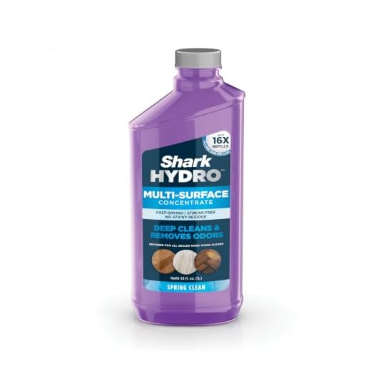 Shark WDCM30 HydroVac Multi-Surface 33-Oz. Concentrate with Odor Neutralizer Technology, Compatible with HydroVac 3-in-1 Cleaners, for all Sealed Hard Floors & Area Rugs, Spring Clean Scent, Purple
