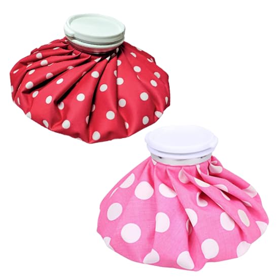 Image of Reusable Hot & Cold Bags for Muscle Relaxation, First Aid, Sports Injury, Pain Relief, Hot /Cold Therapy (Colours May Vary) (Cold Ice Bag (9 Inch) - Pack of 2)