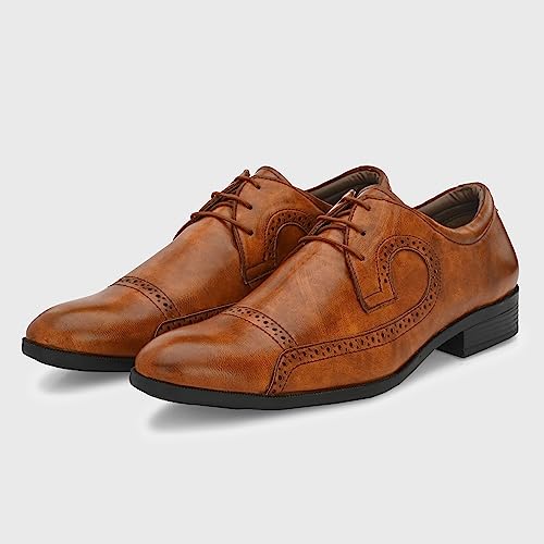 Image of Centrino Formal Shoe for Men | Soft Cushioned Insole for All-Day Comfort | Premium Craftsmanship & Durable Build |Stylish & Elegant Design | Perfect for Office, Business Casual & Formal Attire (6425)