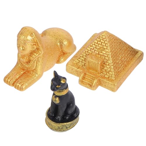 Toyvian Miniatur Ägyptische Pyramide und Sphinx aus Kunstharz 3...