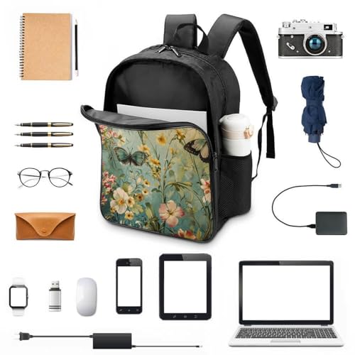 Mochila infantil de mariposas ideal para viajes escolares y días de lluvia en la guardería 4