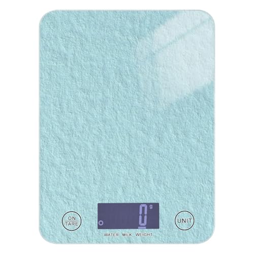 Bilancia digitale da cucina per espresso con texture in lino chiaro per alimenti 5 kg/5 g, bilancia digitale per cucina con 4 unità per (utente) (utente) (utente) pesa para comida