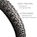 16 Inch BMX Bike Tyre 16x2.125(57-305) Bike Tire Bicycle Replacement Tyres with Tire Levers for Kit Bike Folding Bike Road Bike (16X2.125(57-305))