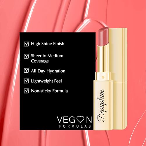 Image of Depuplum 3Pc Brown Lipsticks Set for Women Hydrate Lipstick Glossy Moisture Lip Gloss Brown Pink Nude Color Lipsticks for Dry Lips, DM65 /88 /95