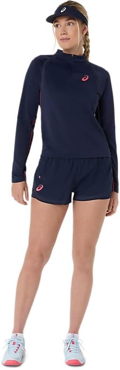 ASICS Women's Match 1/2 Zip Long Sleeve TOP Tennis Apparel