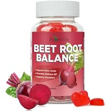 Aromlife Beet Root Balance Gummies for Circulation & Nitric Oxide, Beet Heart Gummies with 150mg Grape Seed Extract, 60 Count Vegan Sugar-Free Strawberry Flavor Gummy for Men Women