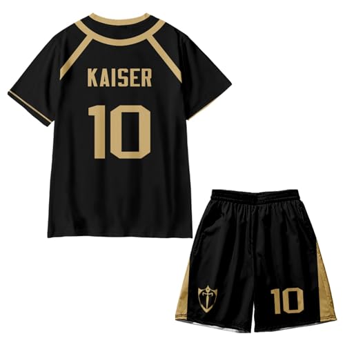 Blue Lock Yoichi Isaigi 2 Piece Jersey Anime Figures Soccer Tshirt Shorts Merch Youth Unisex