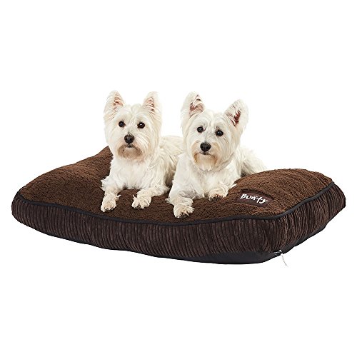Bunty Snooze Soft Fur Fleece Dog Bed Pet Basket Mat Cushion Pillow Mattress - Made in the UK (L)