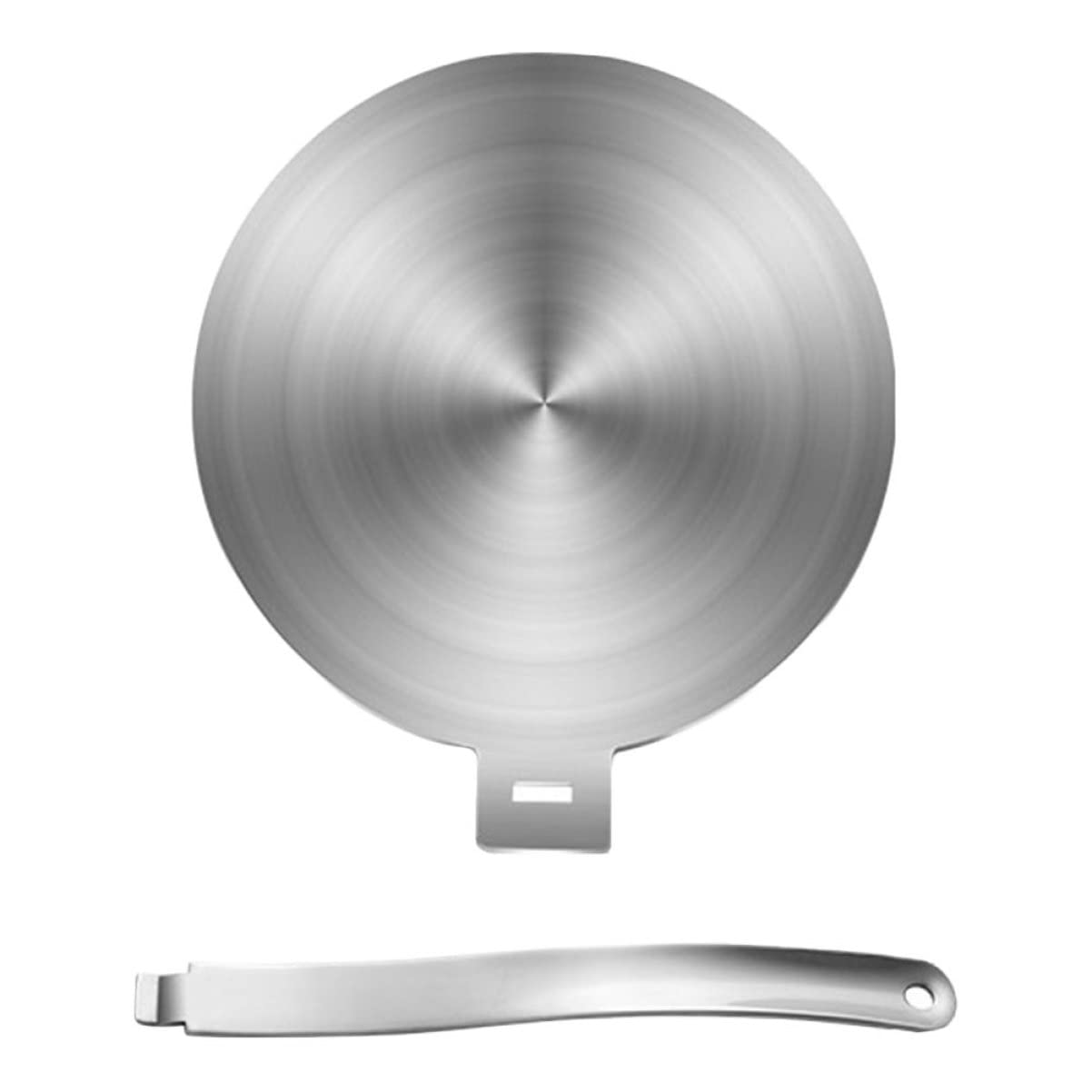 Stainless Steel Heat Conduction Plate Heat Diffuser Plate Clear Cookware Induction Adapter Diffuser Cleaner Brush Kitchen Must Haves Induction Plate Reusable Gas Stove Drinks