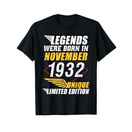 Cumpleaños Noviembre 1932 Edición Limitada Regalo Vintage Camiseta