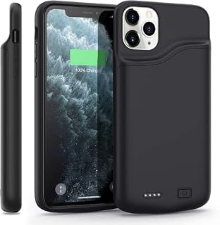 JUBOTY [7000mAh] Battery Case for iPhone 11/XR, Ultra Slim Portable Backup Power Bank Protective Charging Case for iPhone 11/XR Rechargeable Extended Battery Charger Cases, 6.1" (Black)