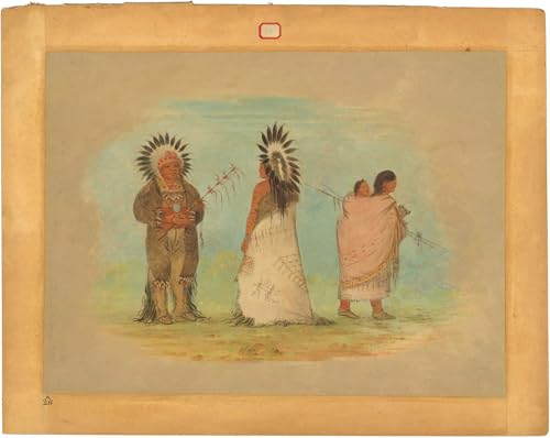 Affiche d'art George Catlin peinture de collection graffiti art mural 60x90 cm