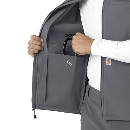 Carhartt Rugged Flex Men's Bonded Fleece Vest, Pewter, S - image 8