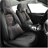 Schonbezüge-Komplettset für Ford C-Max 2 Bj 2010-19 in Schwarz/Rot FT3